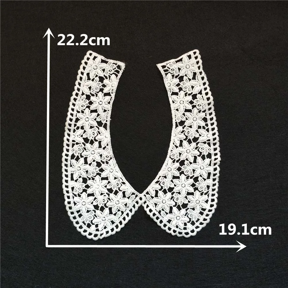 Новый стиль белая открытая вышитое цветочное кружево вышитая ткань DIY свадебное