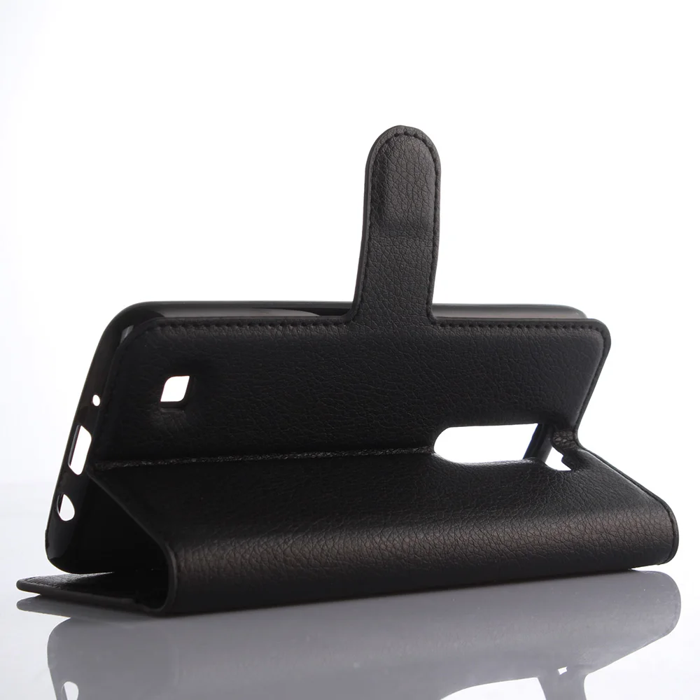 Заводская цена Роскошный кожаный флип-чехол для телефона чехол LG K7/M1 сумка черный