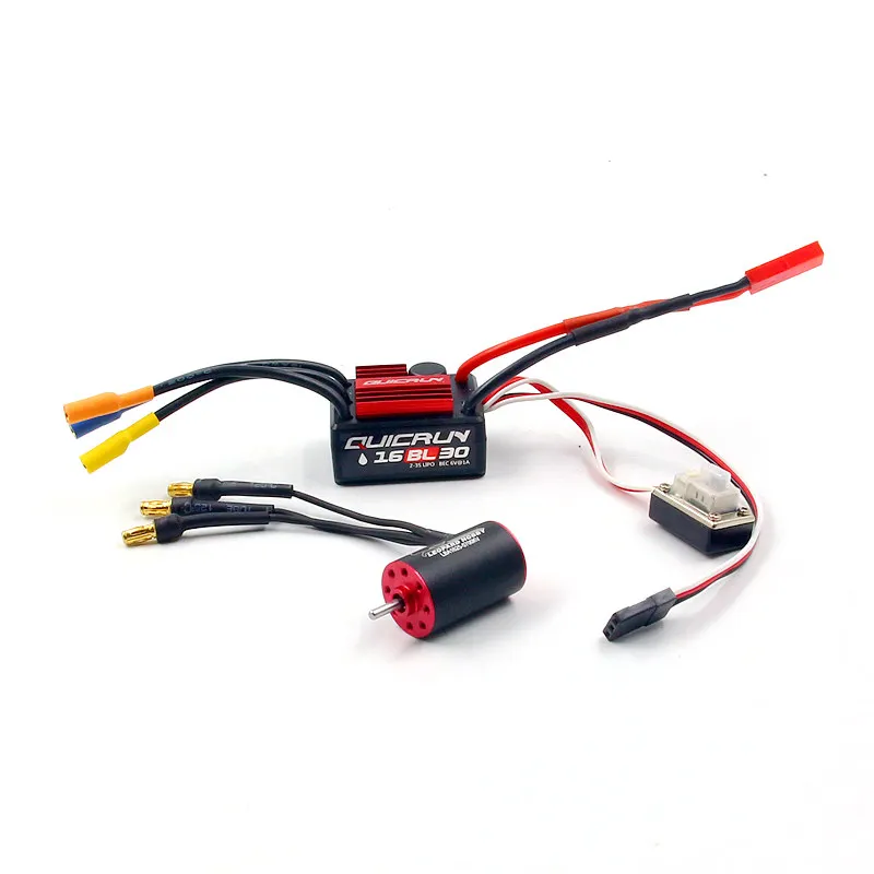 FATJAY leopard 1625 мотор LBA1625 + hobbywing quicrun 1/28 30A ESC combo для RC mini Q Z автомобилей|Детали и