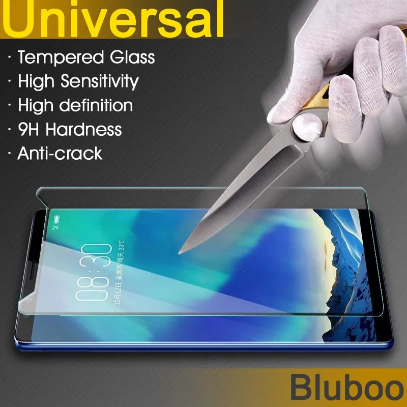 5.0 дюймов Универсальный закаленное Стекло Экран протектор для bluboo o3/D1 o 3 D 1 9 H 2.5D