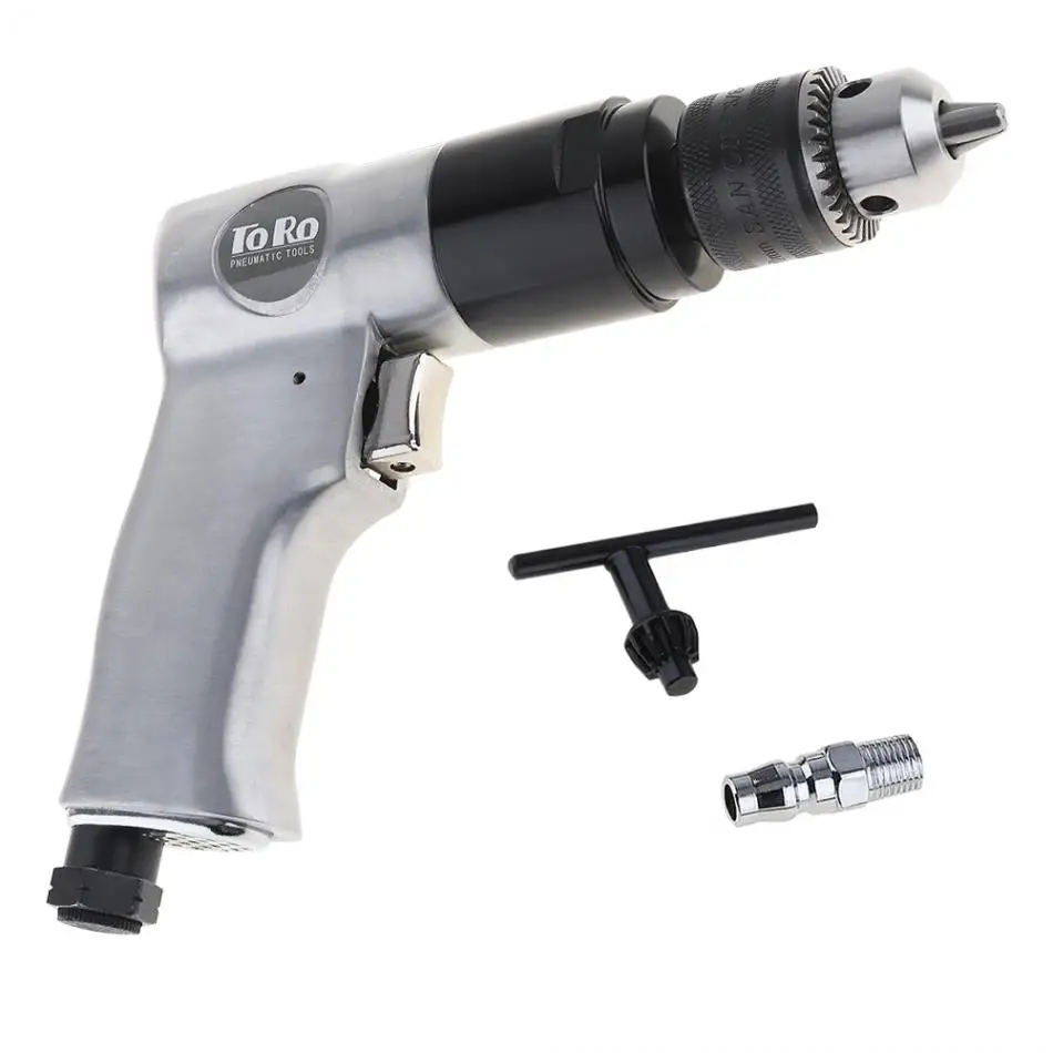 

TORO Pneumatic Tools 3/8" 1800rpm High-speed Cordless Pistol Type Pneumatic Gun Drill Reversible Air Drill for Hole Drilling