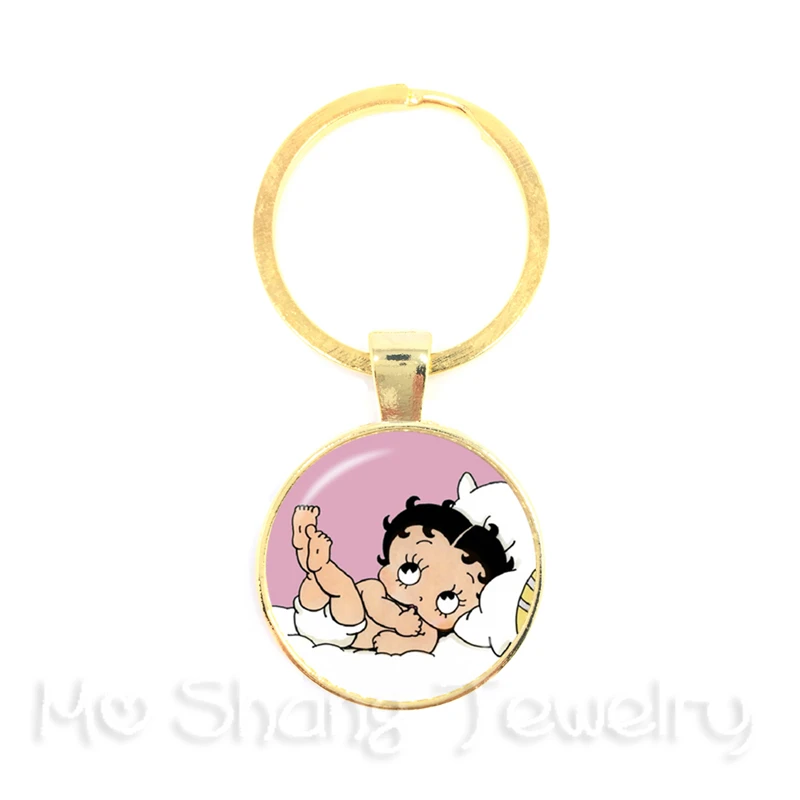 Betty Boop арт ключевая цепочка изображений с фокусным расстоянием 25 мм круглый