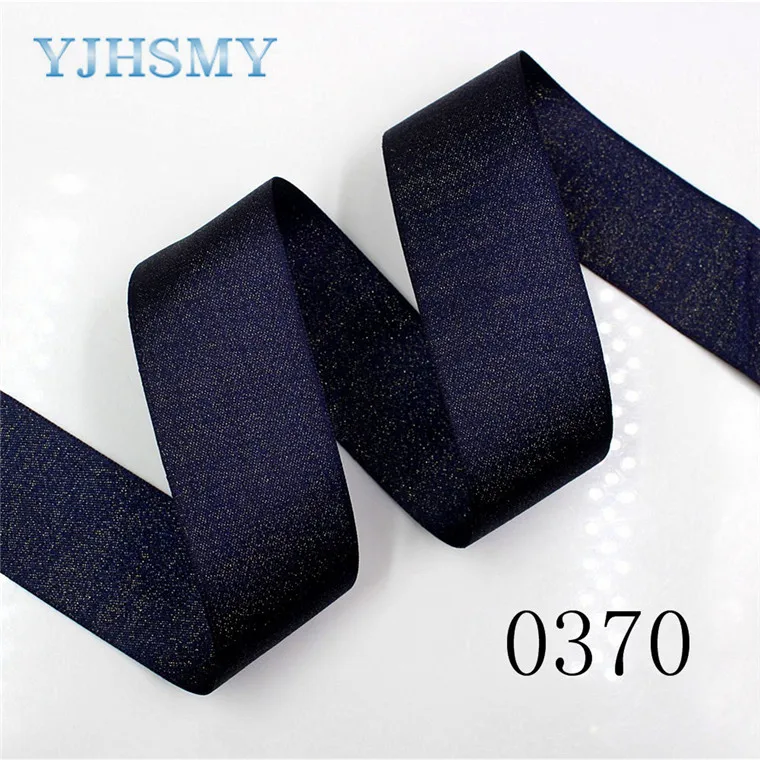 0370 YJHSMY 1712293, 38 мм, 10 ярдов, двухсторонняя Золотая лента, термопереводная печать, свадебные аксессуары, сделай сам материал - Цвет: 0370