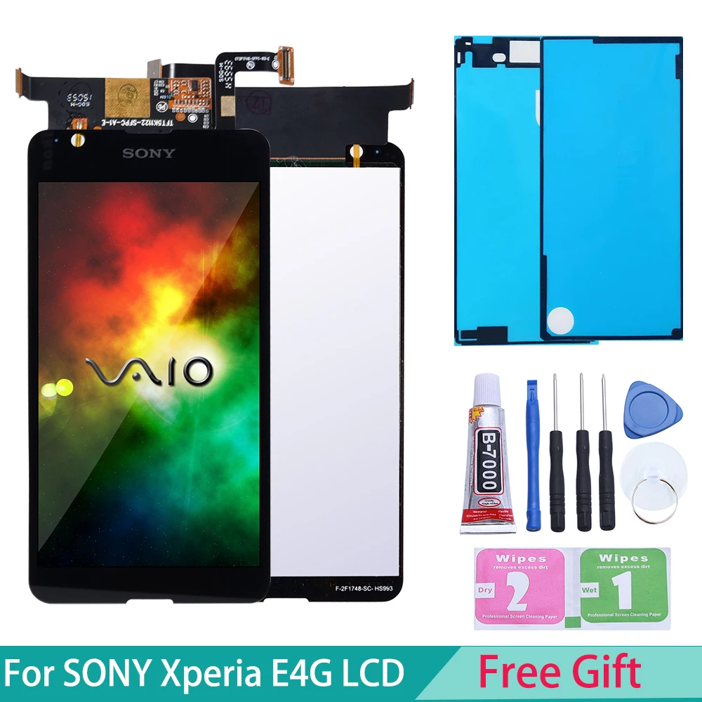 Оригинальный ЖК дисплей для SONY Xperia E4G E2003 E2033 дигитайзер Сенсорная стеклянная