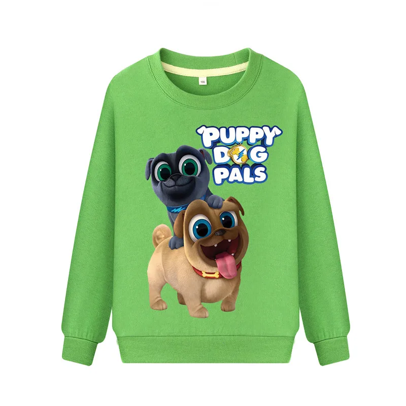Детская Весенняя хлопчатобумажная трикотажная рубашка с длинными рукавами с изображением щенка и собаки топы для мальчиков и девочек детская одежда с героями мультфильмов одежда для малышей TY013