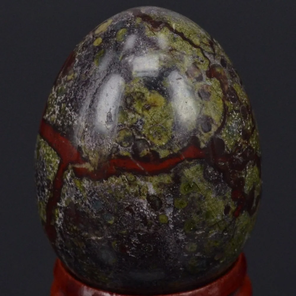 34x44 мм натуральный драгоценный камень дракон кровь сфера яйцо исцеление ремесла