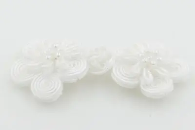 DoreenBeads 5 пар китайская лягушка закрытие узел застежка Пуговицы Cheongsam украшение для свадебного приглашения ручной работы цветок кнопка - Цвет: 1