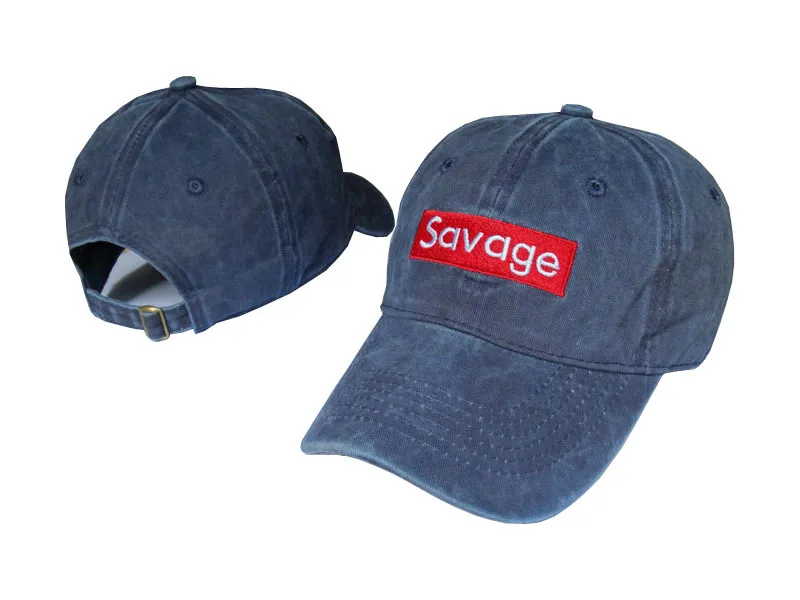Который в душе вышитые буквы Savage папа шляпа мужская женская бейсболка