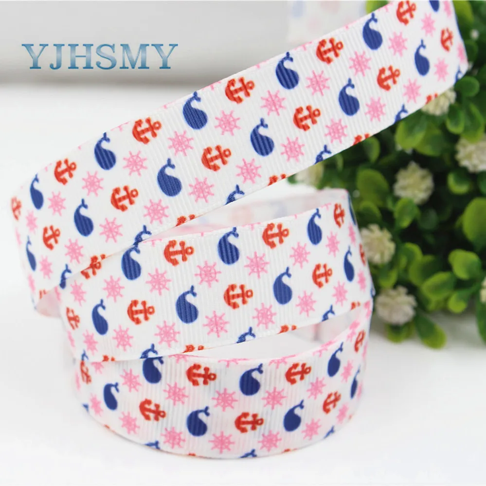 YJHSMY H-17506-186 22 мм 10 ярдов Мультяшные ленты термопечать grosgrain Свадебные аксессуары DIY