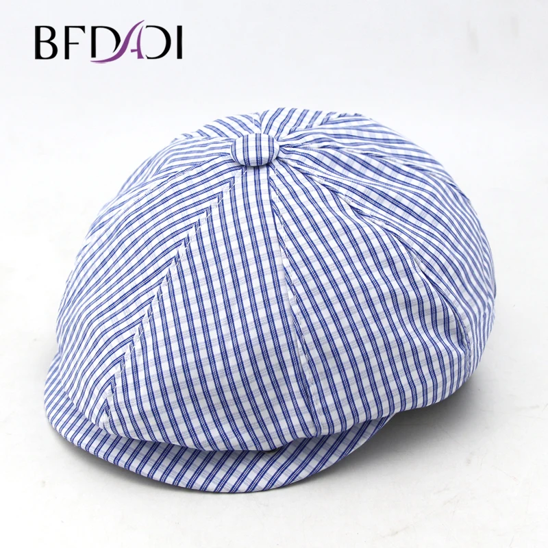 

BFDADI 2021 New Men Women Adult Popular Newsboy Cap Spring And Summer Linen Octagonal Cap Tidal Outdoor Fashion Hats Big Size 60