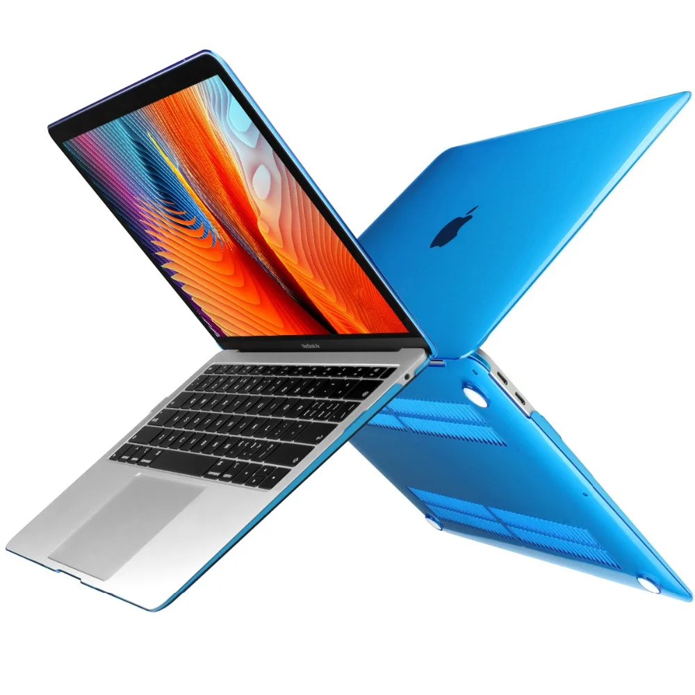 Прозрачный кристально чистый чехол для Macbook Air Pro retina 11 12 13 15 16 дюймов Touch Bar/Touch ID A2141 A1932 A1989 A2159