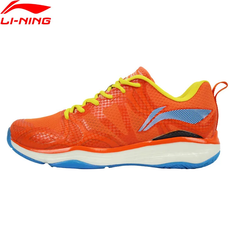 Li-Ning/Мужская профессиональная обувь для бадминтона с орлом; светильник из пеноматериала; подкладка из углеродного волокна; спортивная обувь; износостойкие кроссовки; AYAP005 SJFM19