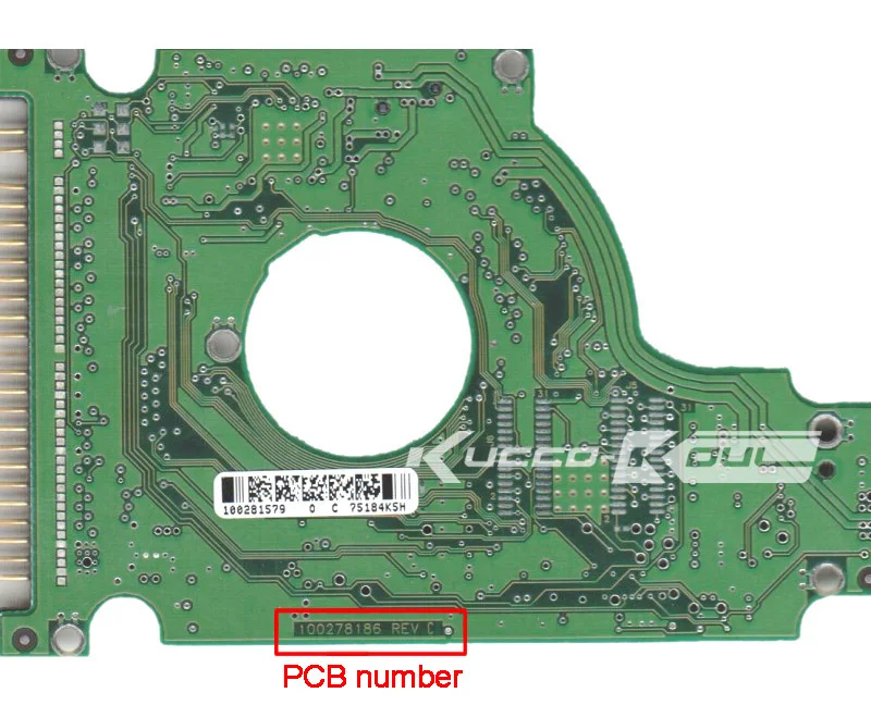 Запчасти для жестких дисков PCB Логическая плата печатная 100278186 Seagate 2 5 IDE/PATA hdd