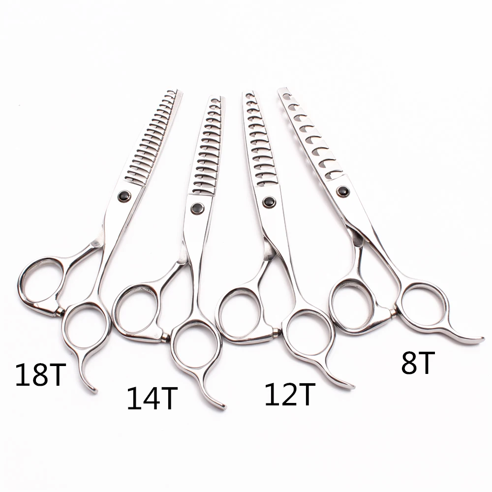 

6 inch 17cm Customized Logo 440C Hairdresser's Scissors 8/12/14/18 Teeth Thinning Rate 35%-50% Thinning Shears Hair Scissors