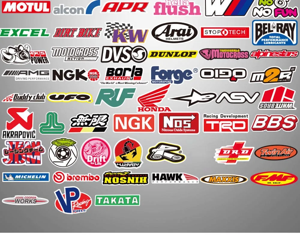 103pcs Car Motorcycle Modified Exhaust Pipe Decal Removable Graffiti Sticker For Akrapovic Scorpio Yoshimura Arrow MIVV Leovince |