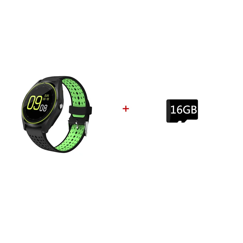 Black 16GB Круглые Смарт-часы с поддержкой камеры, Bluetooth, умные часы с sim-картой, наручные часы для мужчин, женщин, детей, беспроводные устройства - Цвет: Black 16GB