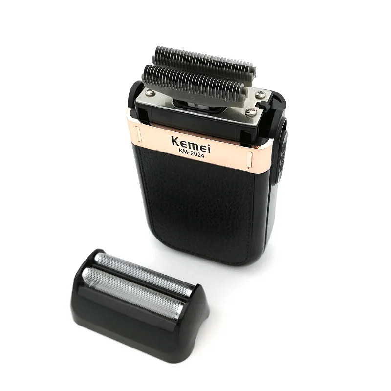 Kemei KM 2024 электробритва USB аккумуляторная для мужчин с двойным лезвием