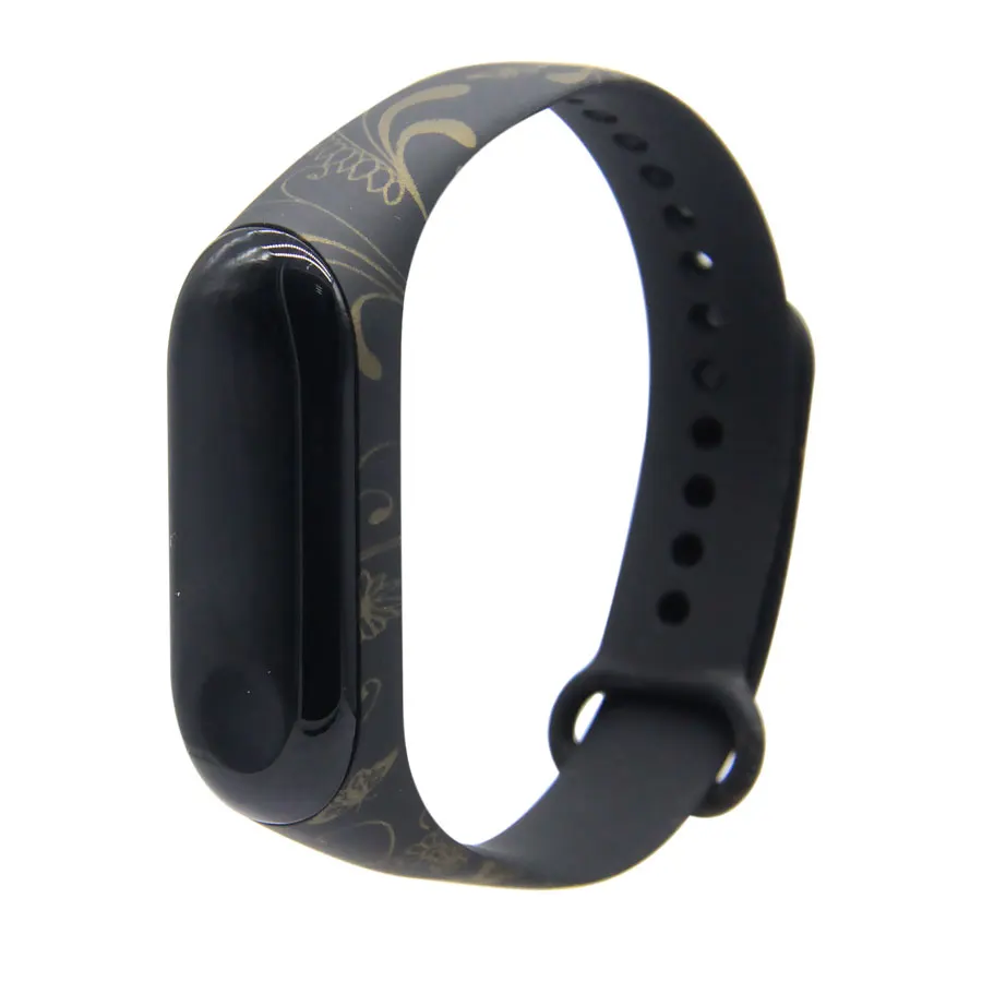 587005 Камуфляжный ремешок для mi band 3/4, аксессуары для mi band 3 4, сменный силиконовый мозаичный ремешок для xiaomi mi 3/4, смарт-браслеты - Цвет: 587005