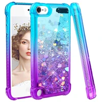 case for ipod touch 7 2019 touch 6 cover gradient quicksand bling sparkle girl glitter soft silicone cover for ipod touch 5 case