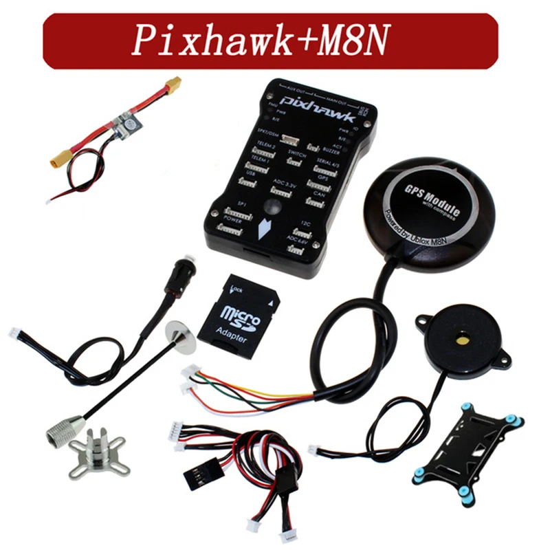 Pixhawk PIX PX4 2.4.8 Контроллер полета M8N GPS модуль со встроенным компасом адаптер карты