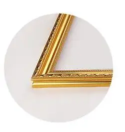 DIY рамка для рисования по номерам Внешняя рамка 40x50 см комбинированная уникальная Подарочная настенная художественная картина художественная живопись рамка домашний декор - Цвет: gold