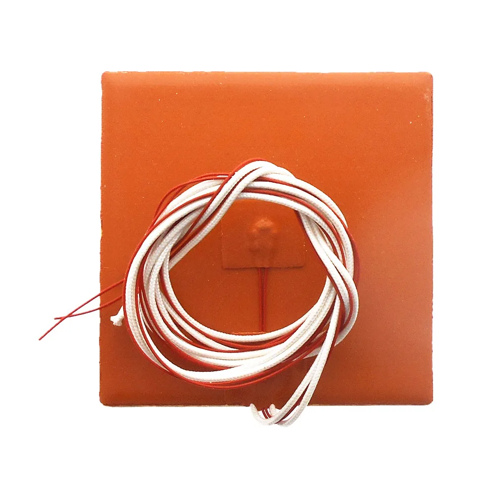 Детали для 3D-принтера DuoWeiSi 12x12 см Heatbed 24 В/220 В 50 Вт/100 Вт/500 Вт термостат силиконовая