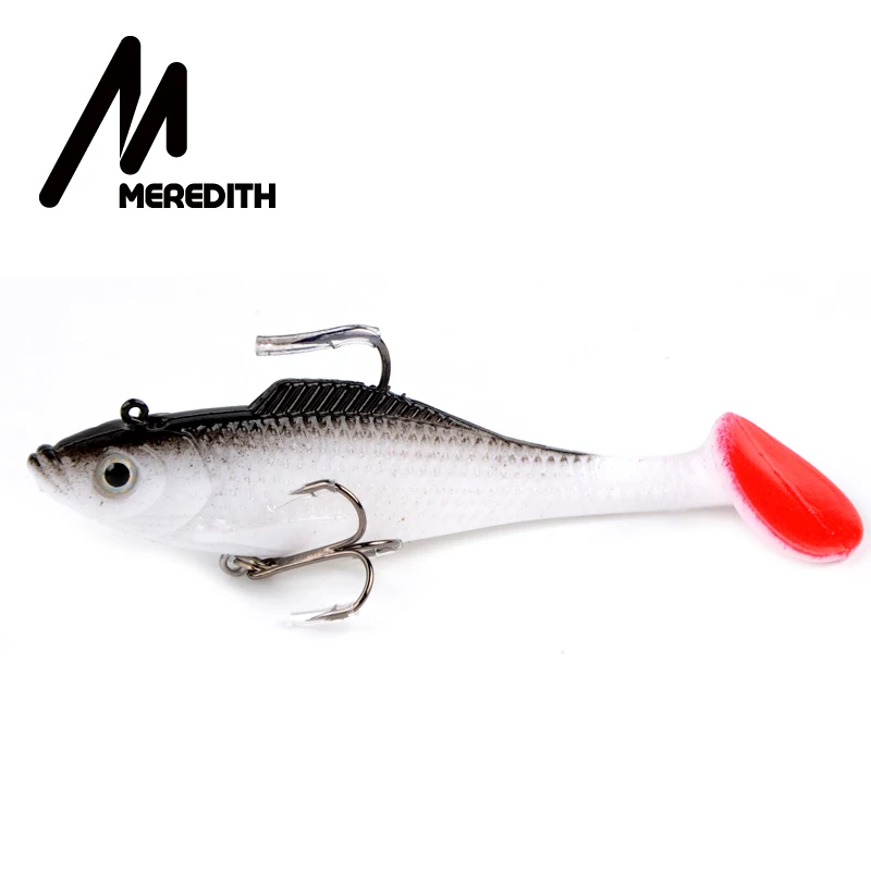 Meredith fishing 3 шт. 18 г 10 см длинный хвост рыболовные снасти мягкие приманки воблеры мягкие свинцовые рыболовные приманки светящаяся JXJ01-10