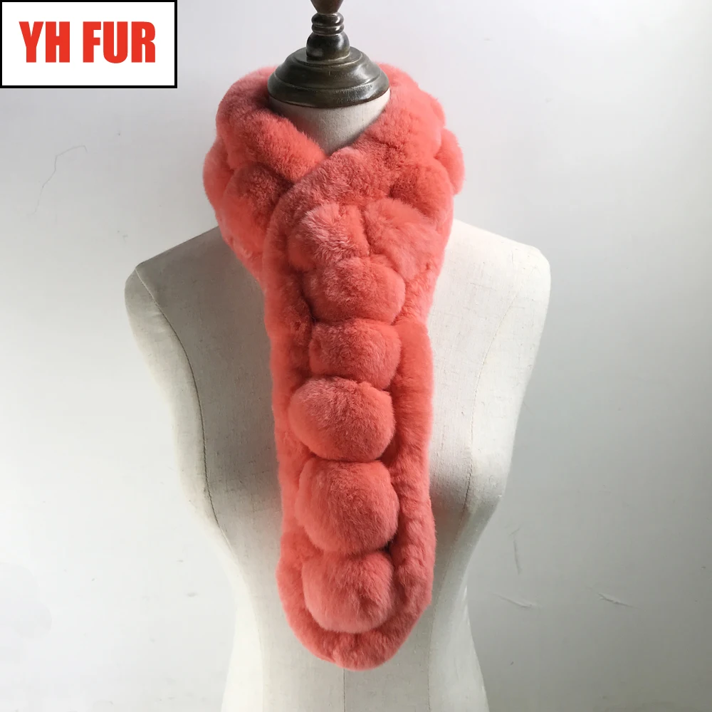 Лидер продаж 2020 женский шарф из натурального меха высококачественные роскошные