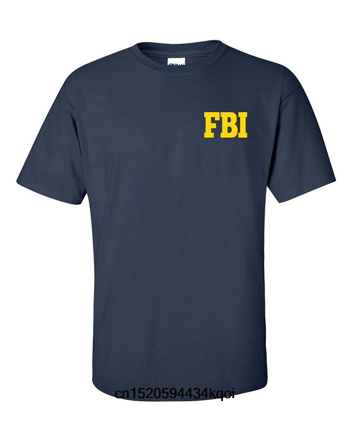 Мужская мода TopsFBI Federal Bureau of Investigation Передняя Задняя футболка | одежда
