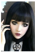 gl055 sweet girl resin half head bjd kigurumi mask with eyes cosplay anime role lolita mask crossdress doll