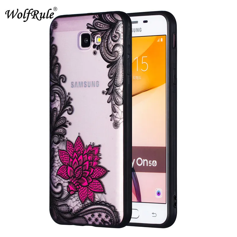 Чехол WolfRule для Samsung Galaxy J7 Prime черный кружевной мягкий чехол из ТПУ с красным