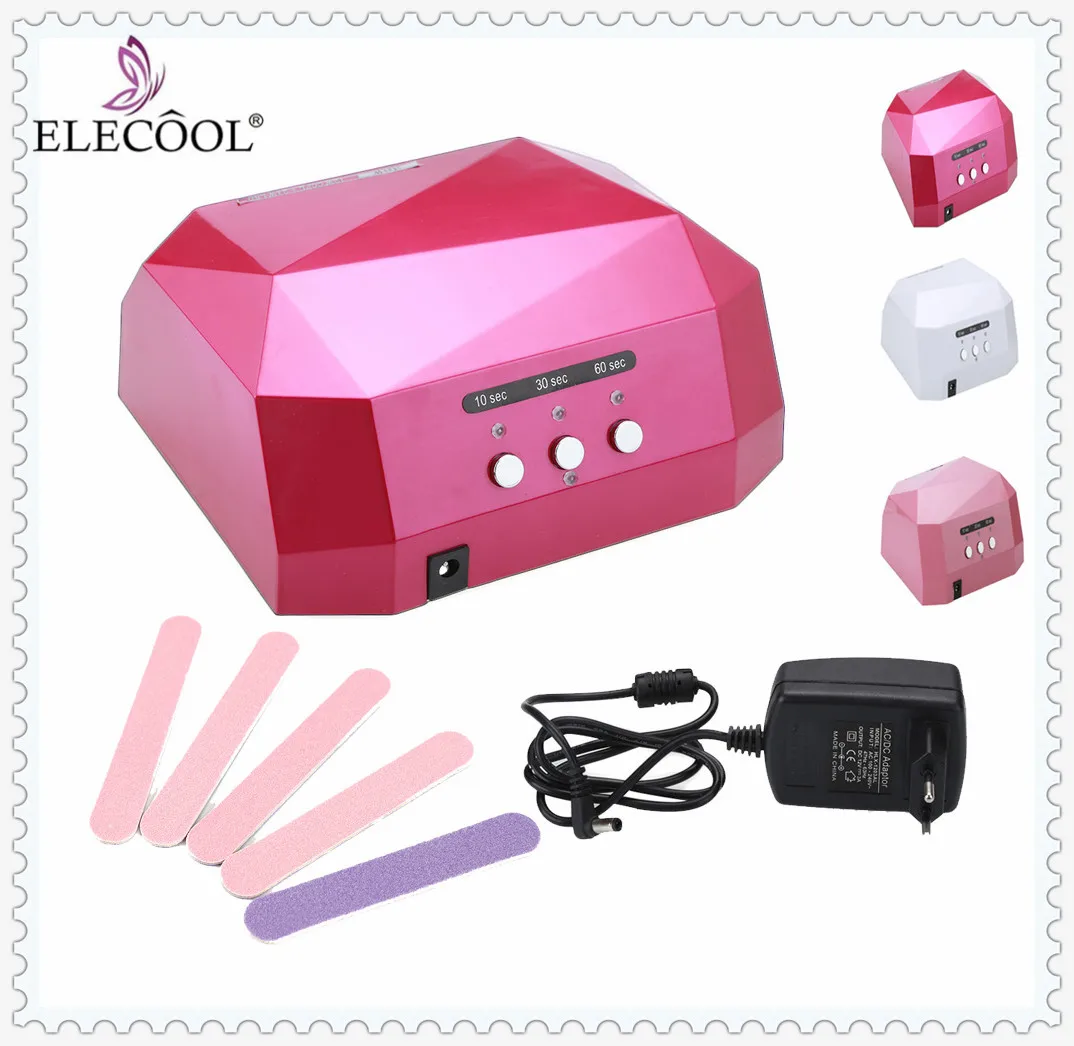 Elegant 1 комплект 36W 12V светодиодный CCFL лак для ногтей УФ лампа сушки гель лака
