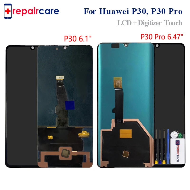Новинка для Huawei P30 Pro ЖК дисплей сенсорный экран дигитайзер сборки задняя крышка