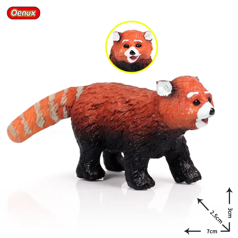 Oenux лесные животные ящерица Летучая мышь змея фигурка ферма курица корова свинья кошка лошадь модель фигурки миниатюрная Коллекция игрушек для детей - Цвет: without box