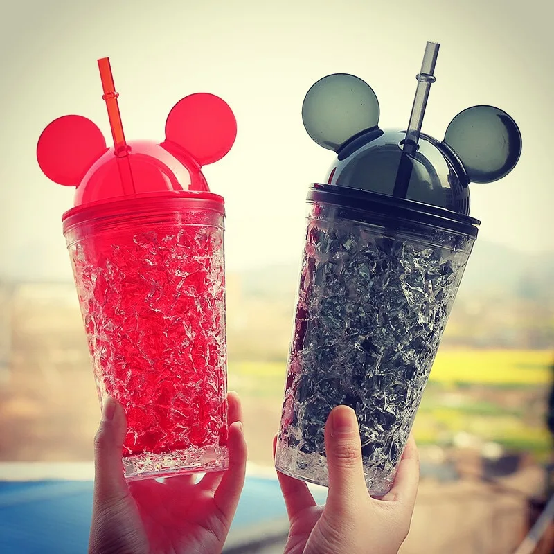 Ice Cup Double Cooling Straw Adult Creative Student Female Plastic | Дом и сад