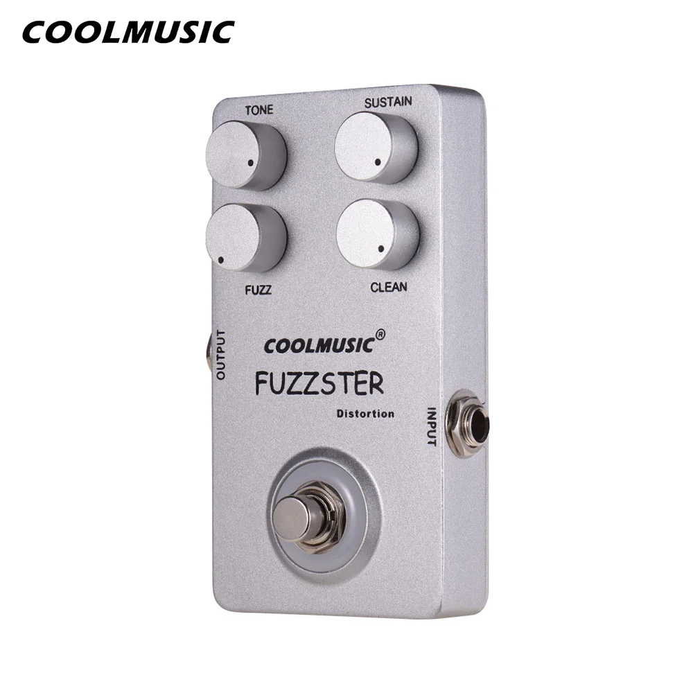 Гитарная педаль COOLMUSIC с эффектом искажений для электрогитары из алюминиевого
