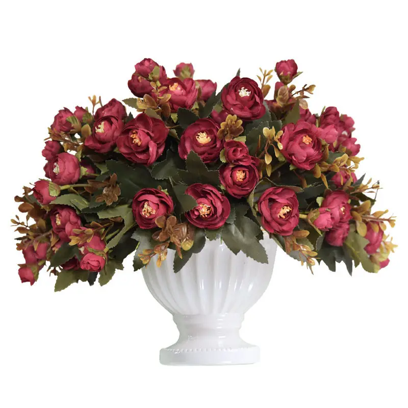 Европейская современная настенная керамическая подвесная ваза + искусственный