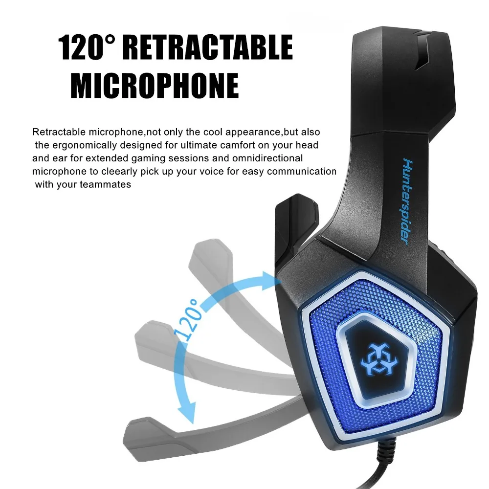 Игровая стереогарнитура объемный звук Накладные наушники с микрофоном