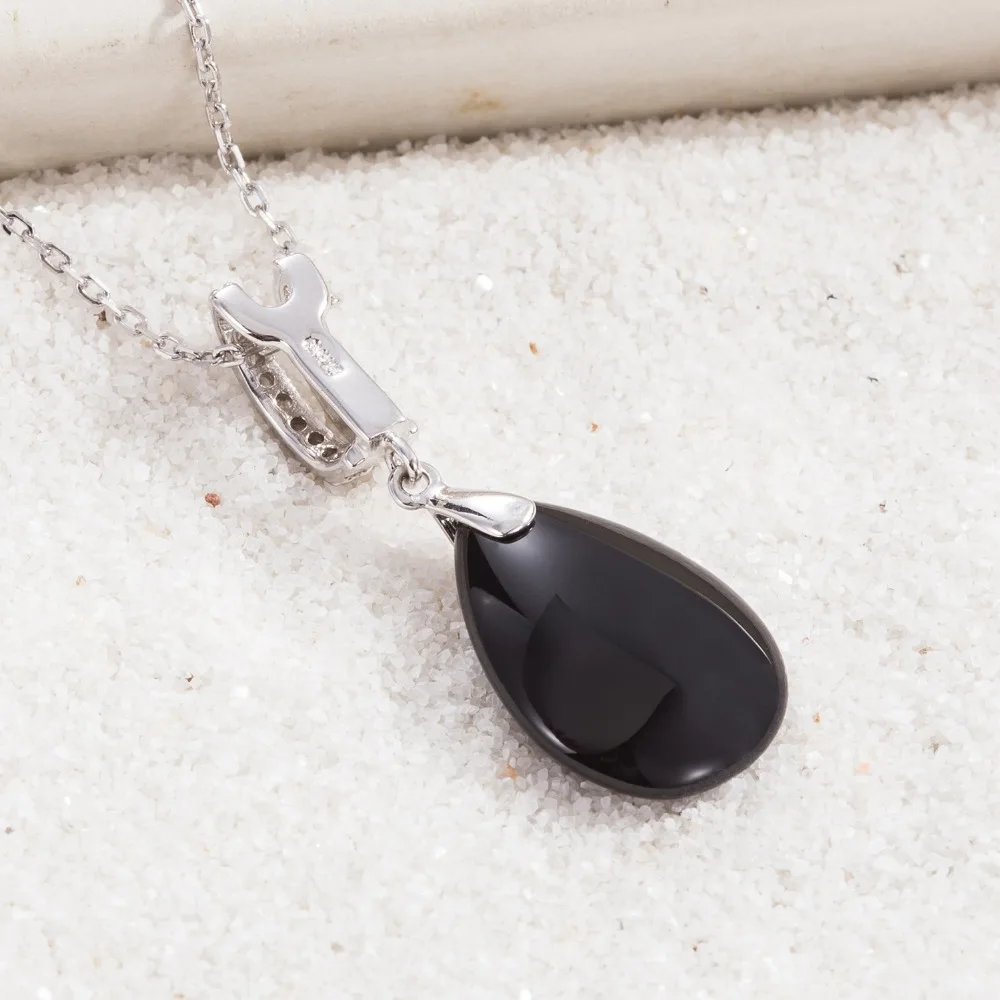 Подвеска из серебра 100% пробы с красным агатом в виде капли воды|pendant drop|pendant 925pendant