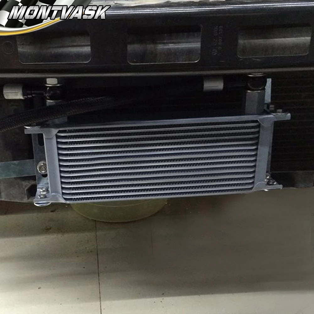 Universal 28 Row Engine Oil Cooler AN10 + 7&quot 12V Electric Fan Kit | Автомобили и мотоциклы