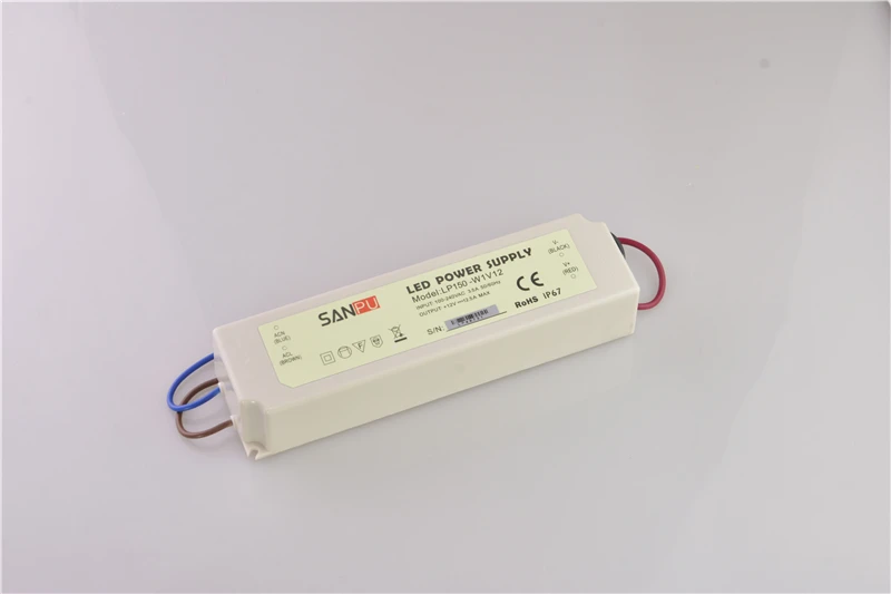 Новинка года sanpu smps Питание для светодио дный 12 В 150 Вт 12A IP67 переключатель драйвера 110 V 220 V AC DC трансформатор для освещения Водонепроницаемый Пластик
