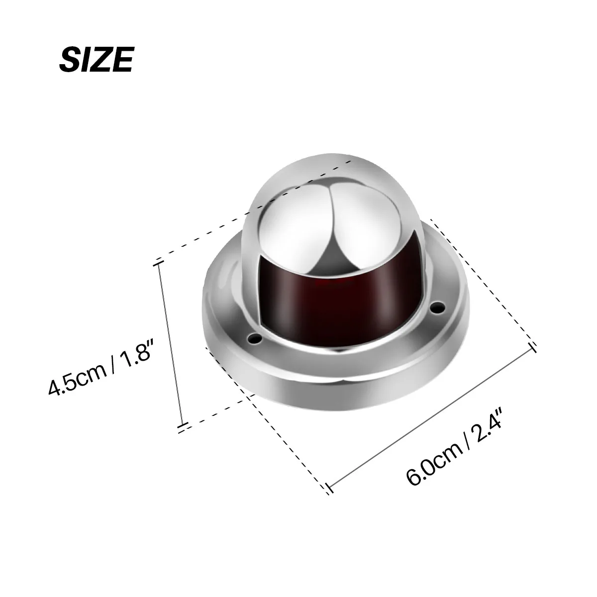 Светодиодный светильник для навигации из нержавеющей стали 1 пара 12 В зеленый