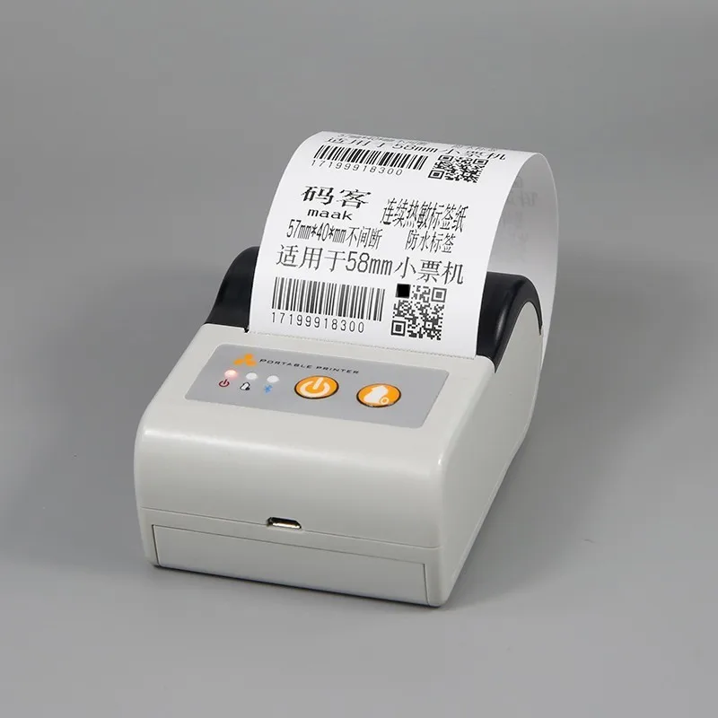 

57mm*40mm(8rolls/lot) uninterrupted Thermal label stickers with hight quality for 58mm portable Label printer