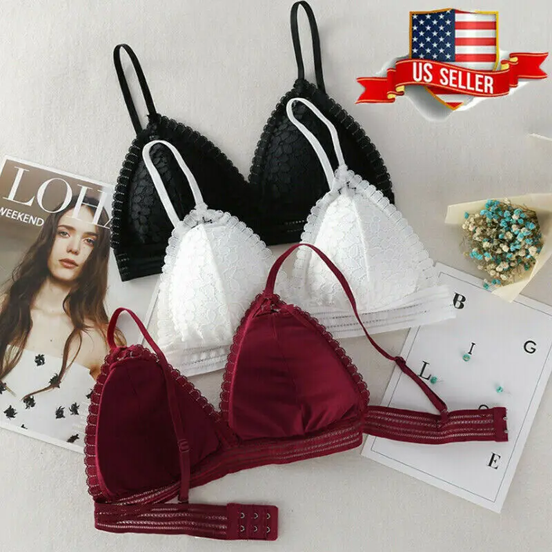 Женский кружевной бюстгальтер с застежкой спереди 6 цветов|Лифчики| |