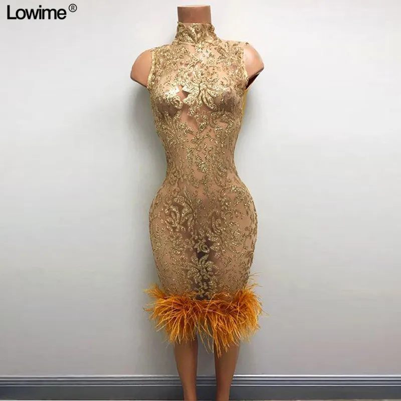 Женское коктейльное платье из специальной ткани без рукавов длиной до колена с