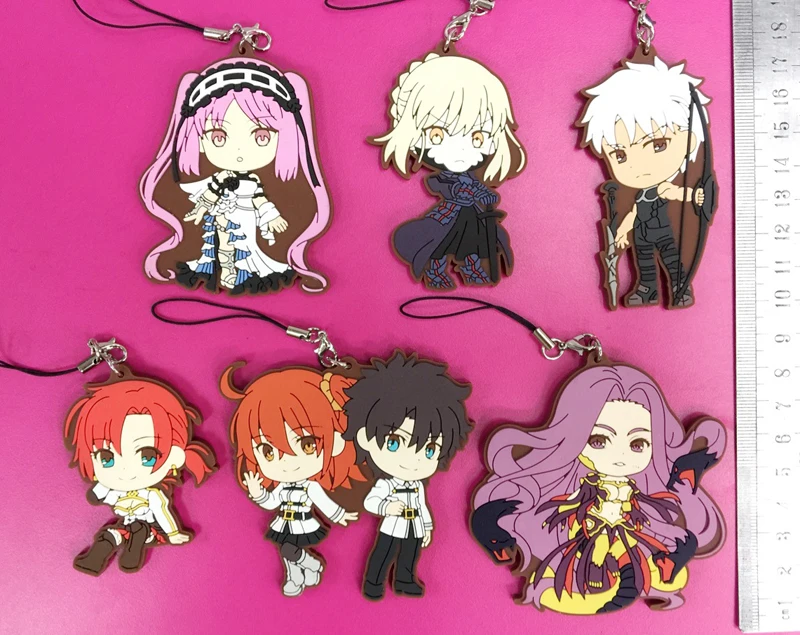 2 6 шт./партия аниме Fate/stay night фигурки судьба Сэйбер Лили Rin Tohsaka Collectuble ПВХ для