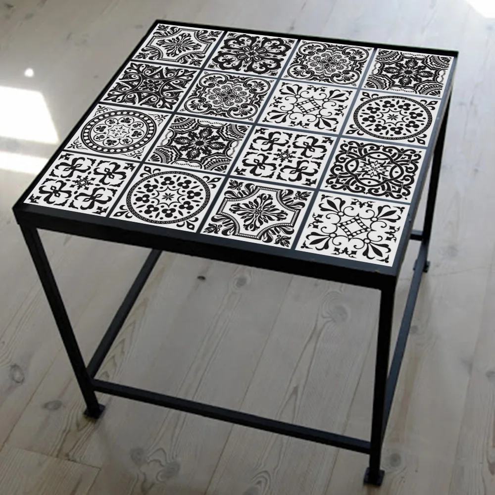 10 шт. белая черная 3d плитка керамическая Наклейка на стену кухонная мебель унитаз