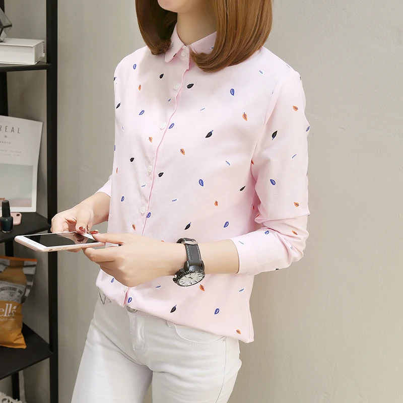 Женский офисный Топ с длинным рукавом ih повседневная хлопковая рубашка белого и