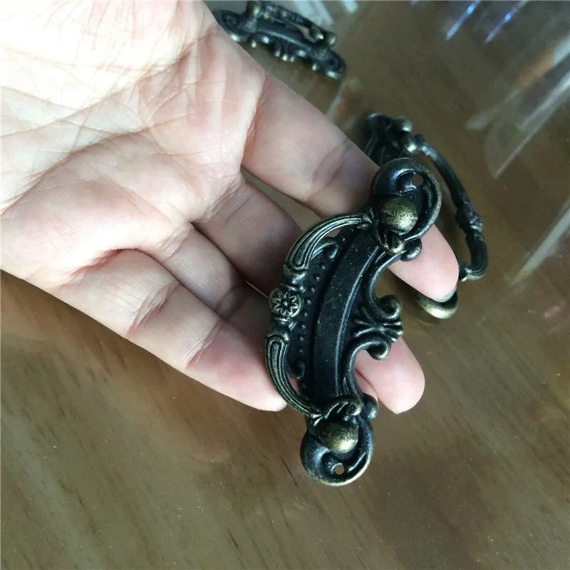 Ручки ручки из сплава для ящика корзина следов монет летучая мышь мебельная