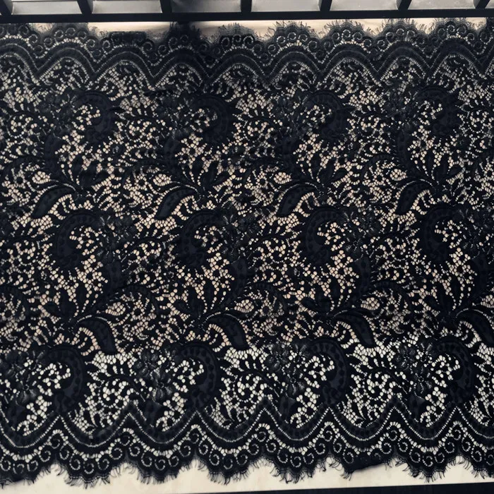 73cm width White and black Romantic Net Eyelash soft Lace Fabric Wedding dress Doll Craft 3meter | Дом и сад